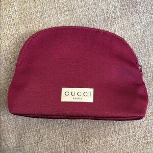 Gucci Burgundy Cosmetic Pouch